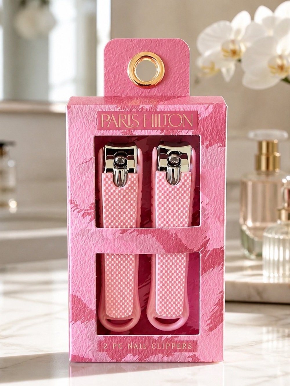 Paris Hilton 2 Pc Nail Clipper Set Pink